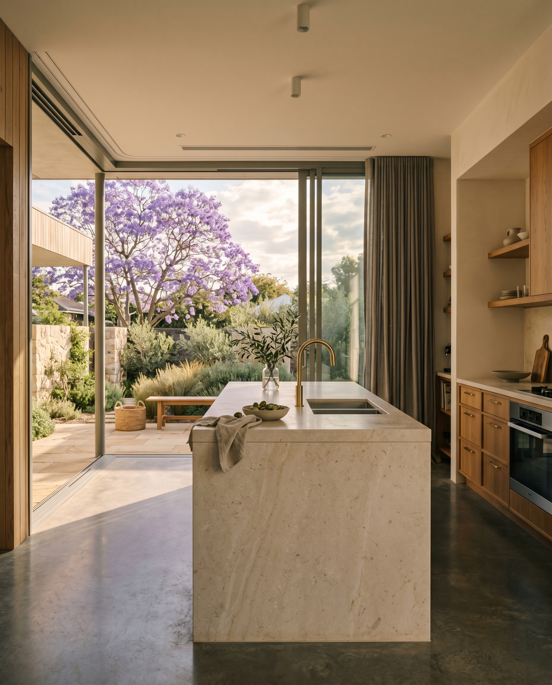 Indoor-outdoor living moment