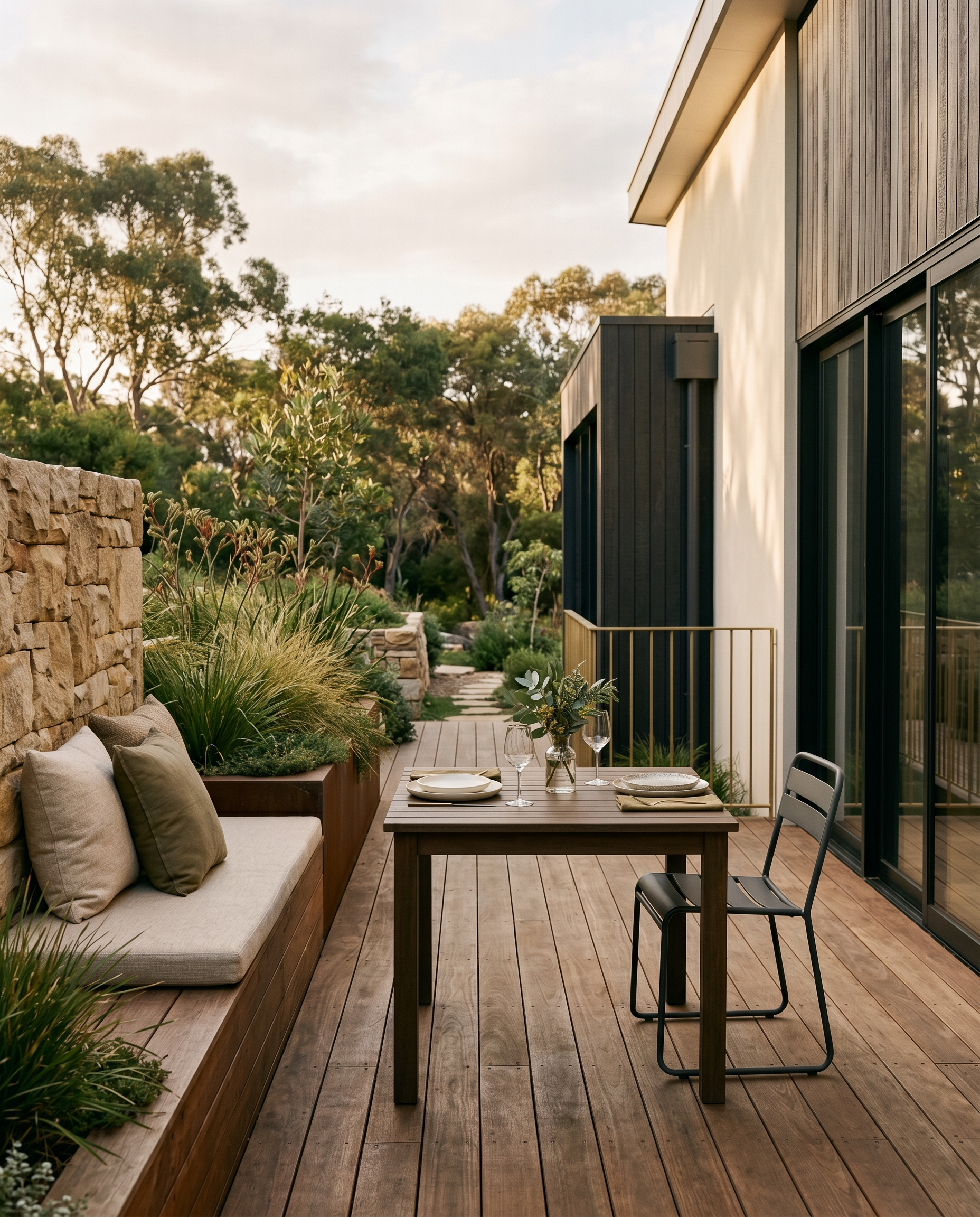 Architectural deck and alfresco