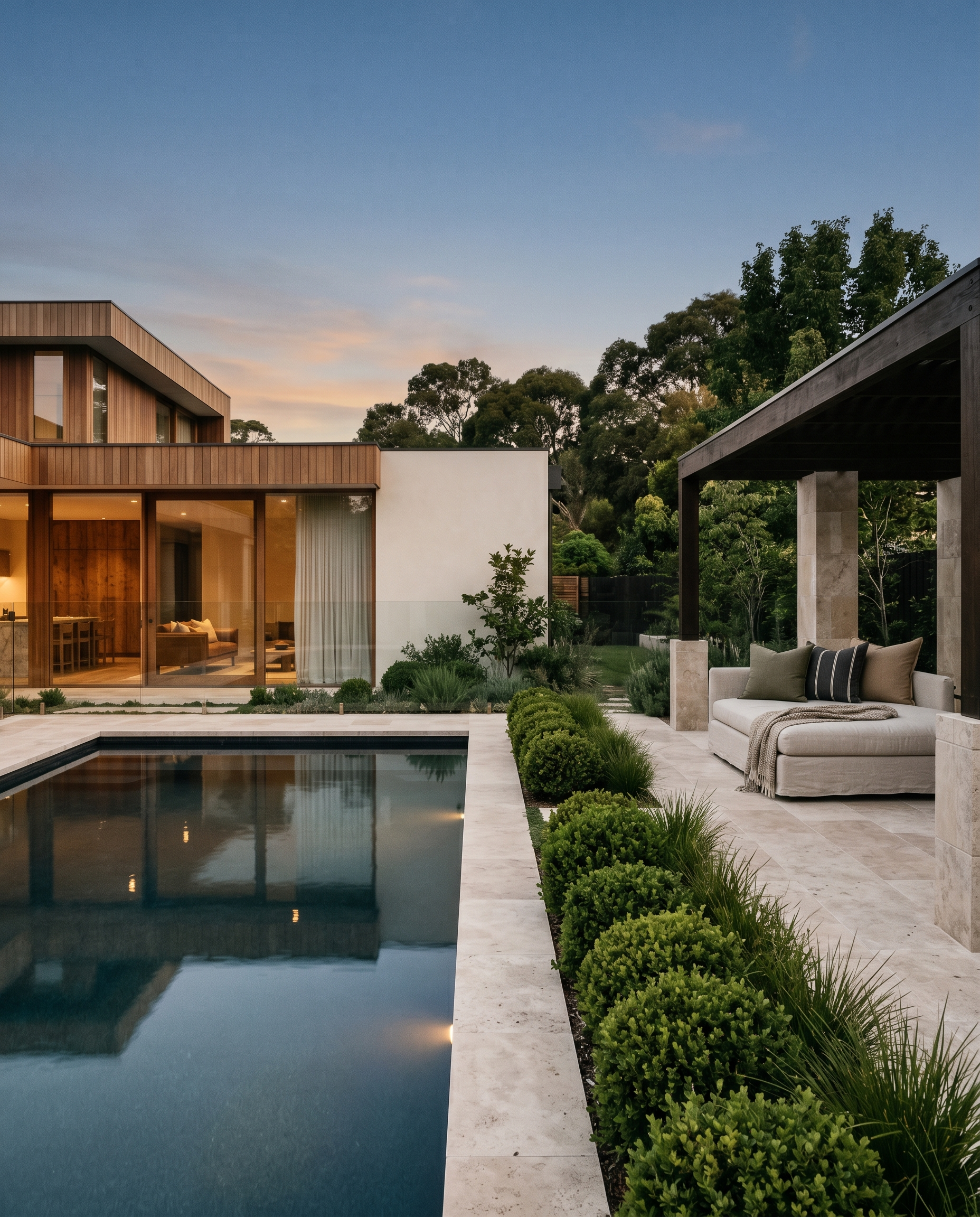 Elegant pool surround